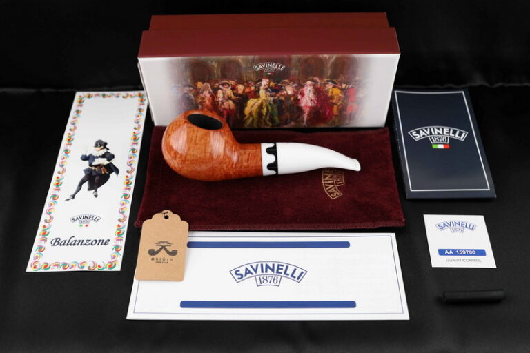 (Sold Out) ไปป์ Savinelli Balanzone Smooth Natural 320 KS 6mm