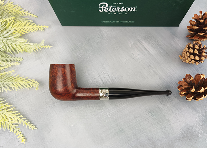 (Sold Out) ไปป์ Peterson Aran Smooth Nickel Mounted 06 Fishtail