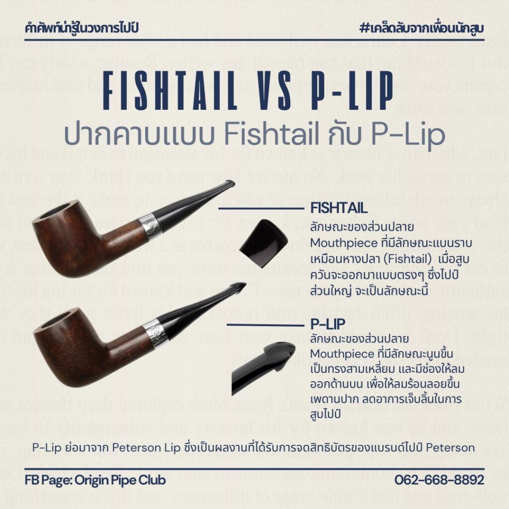 ปากคาบแบบ Fishtail และ P-LIP