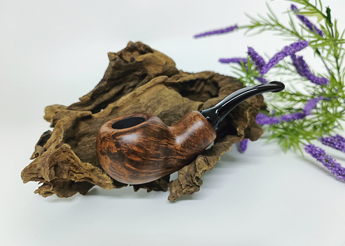 ไปป์ Chacom Brown Matte Bent Apple Reverse Calabash
