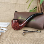 (Sold Out) ไปป์ Molina Starter Kit Smooth Red Bent Billiard 9mm