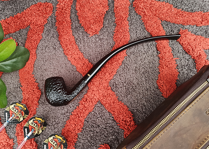 ไปป์ Savinelli Churchwarden Black Rusticated 601