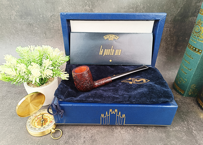 (Sold Out) ไปป์ Punto Oro Gold Sandblasted 105