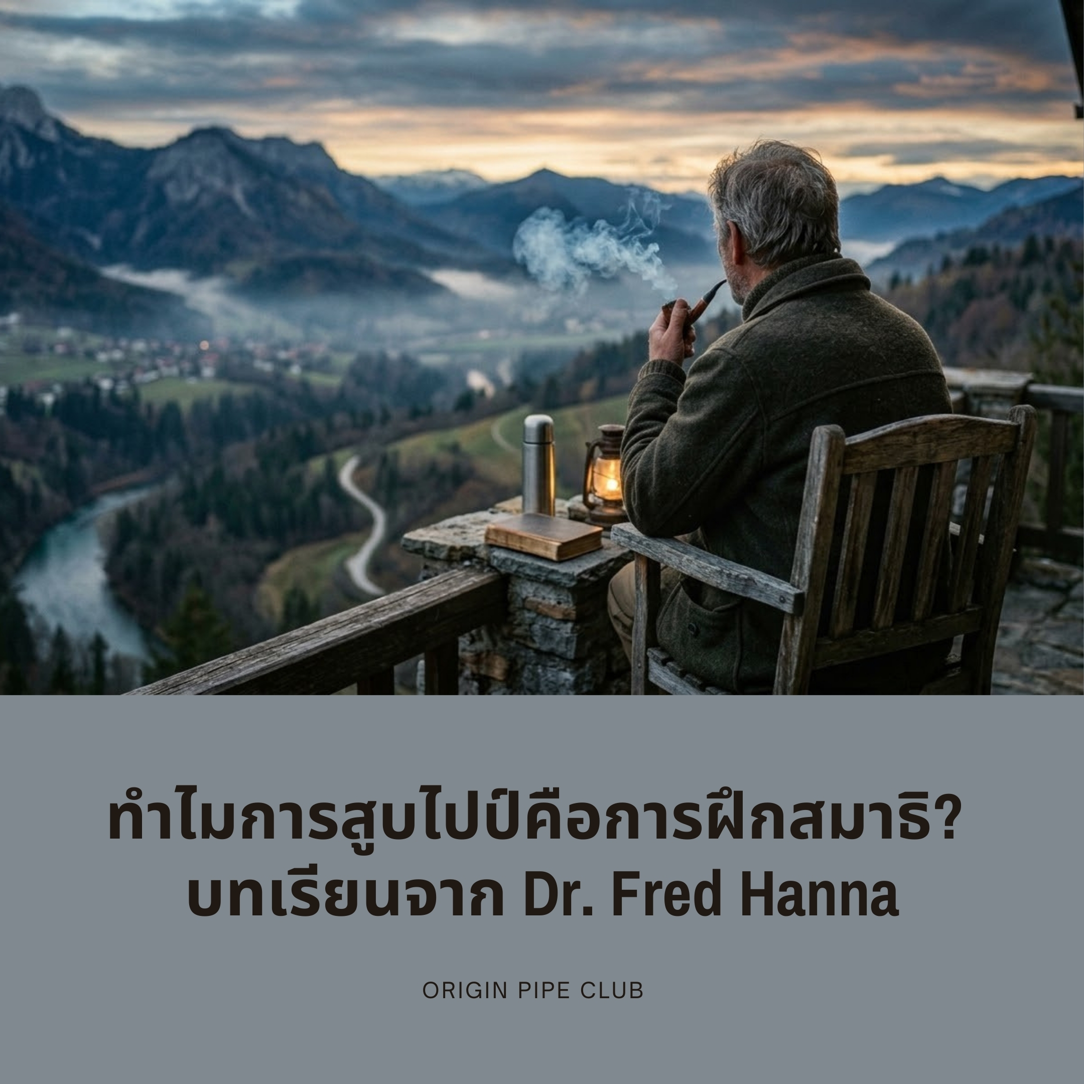 ทำไมการสูบไปป์คือการฝึกสมาธิ? บทเรียนจาก Dr. Fred Hanna