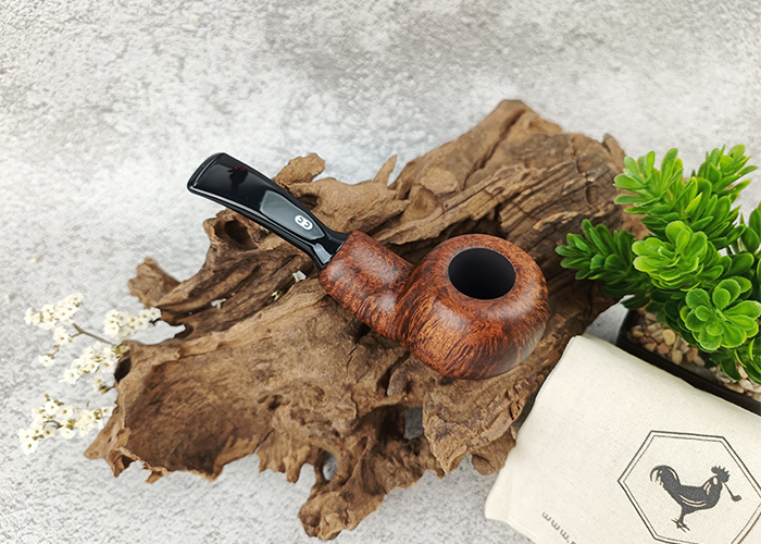 ไปป์ Chacom Brown Matte Bent Apple Reverse Calabash