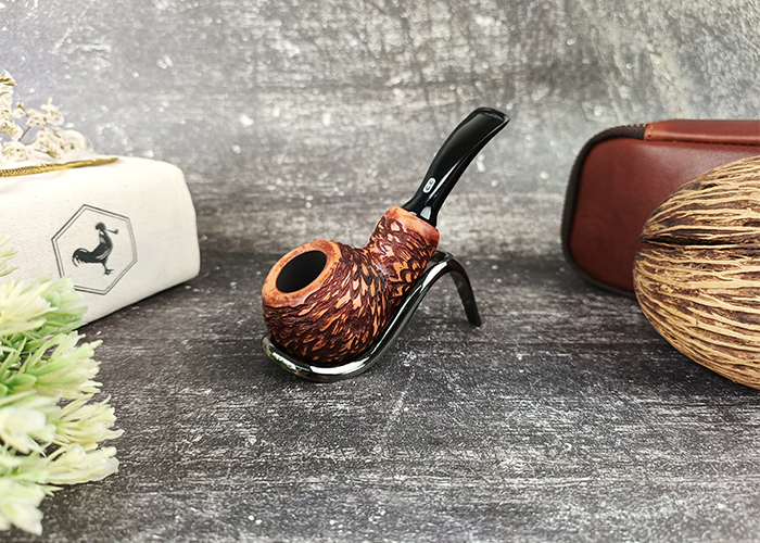 ไปป์ Chacom Rusticated Bent Apple Reverse Calabash